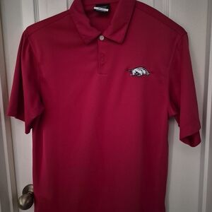 Men's Arkansas Razorbacks Red Nike Polo Shirt